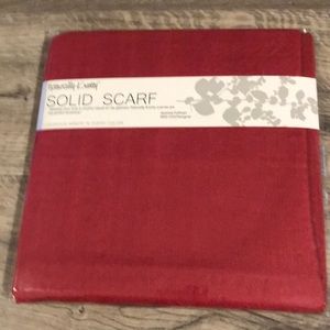 Naturally Knotty Solid Scarf Color Crimson Red